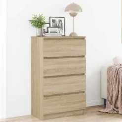 Ladekasten|Ladekasten-vidaXL - Dressoir - Bruin - Bewerkt hout