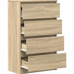 Ladekasten|Ladekasten-vidaXL - Dressoir - Bruin - Bewerkt hout