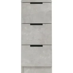 vidaXL - Dressoir - Grijs - Bewerkt hout - 2 stuks