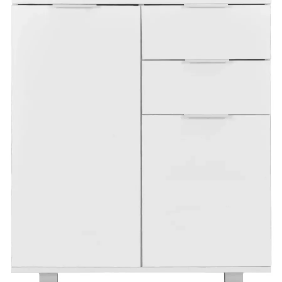 vidaXL - Dressoir - Wit - Bewerkt hout
