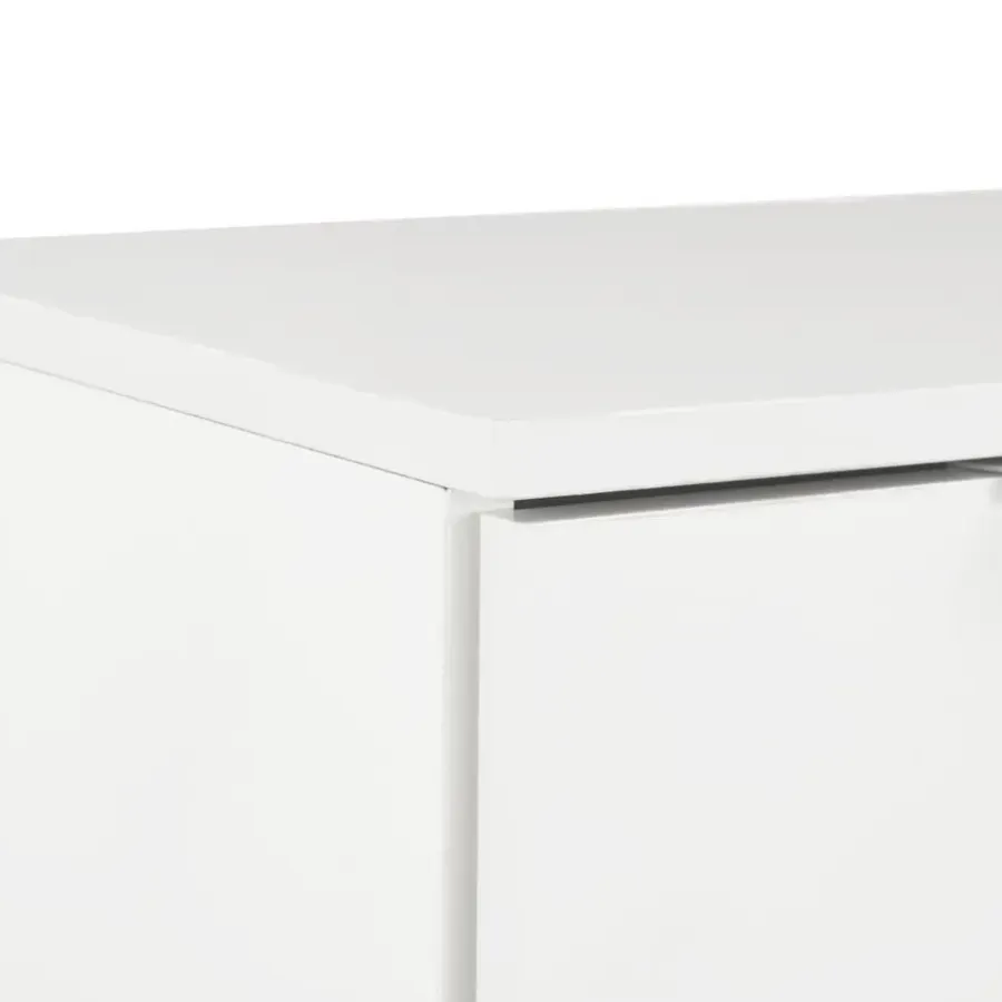 vidaXL - Dressoir - Wit - Bewerkt hout