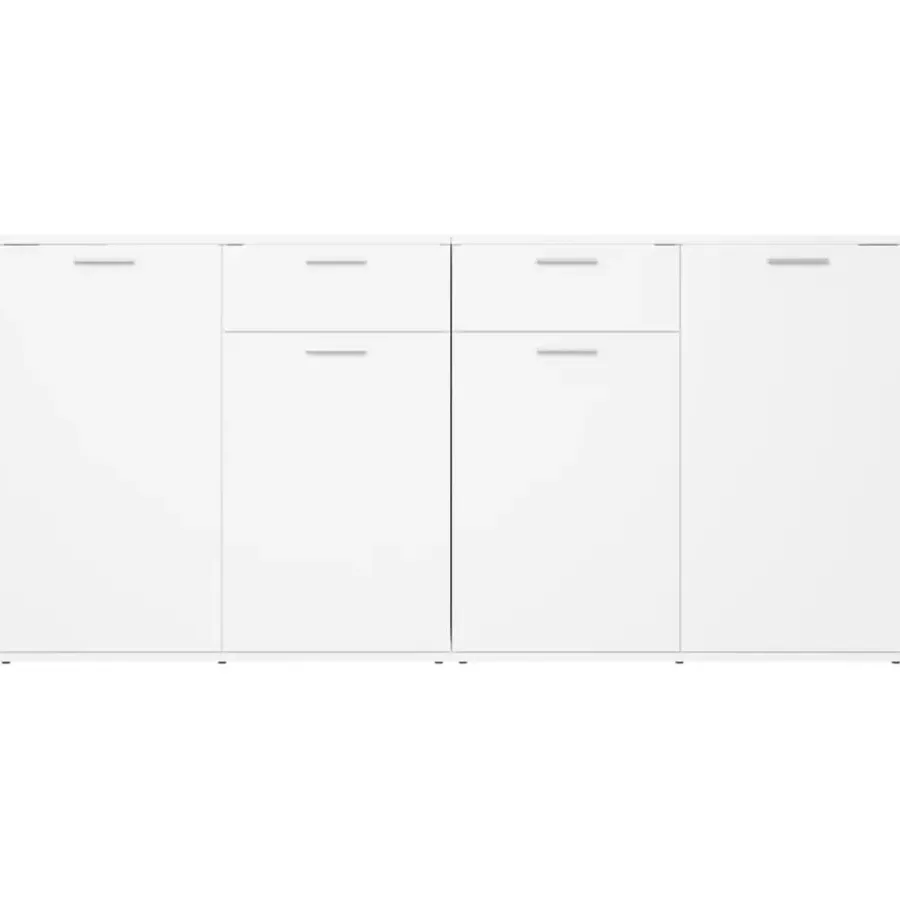vidaXL - Dressoir - Wit - Bewerkt hout