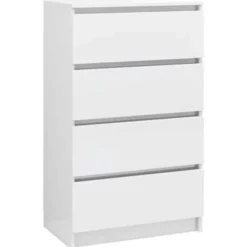 Ladekasten|Ladekasten-vidaXL - Dressoir - Wit - Bewerkt hout