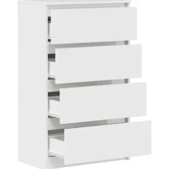 Ladekasten|Ladekasten-vidaXL - Dressoir - Wit - Bewerkt hout