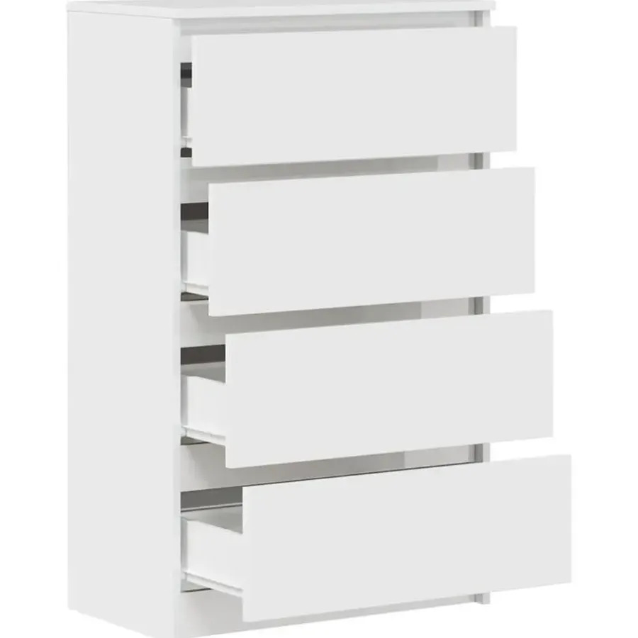 Ladekasten|Ladekasten-vidaXL - Dressoir - Wit - Bewerkt hout