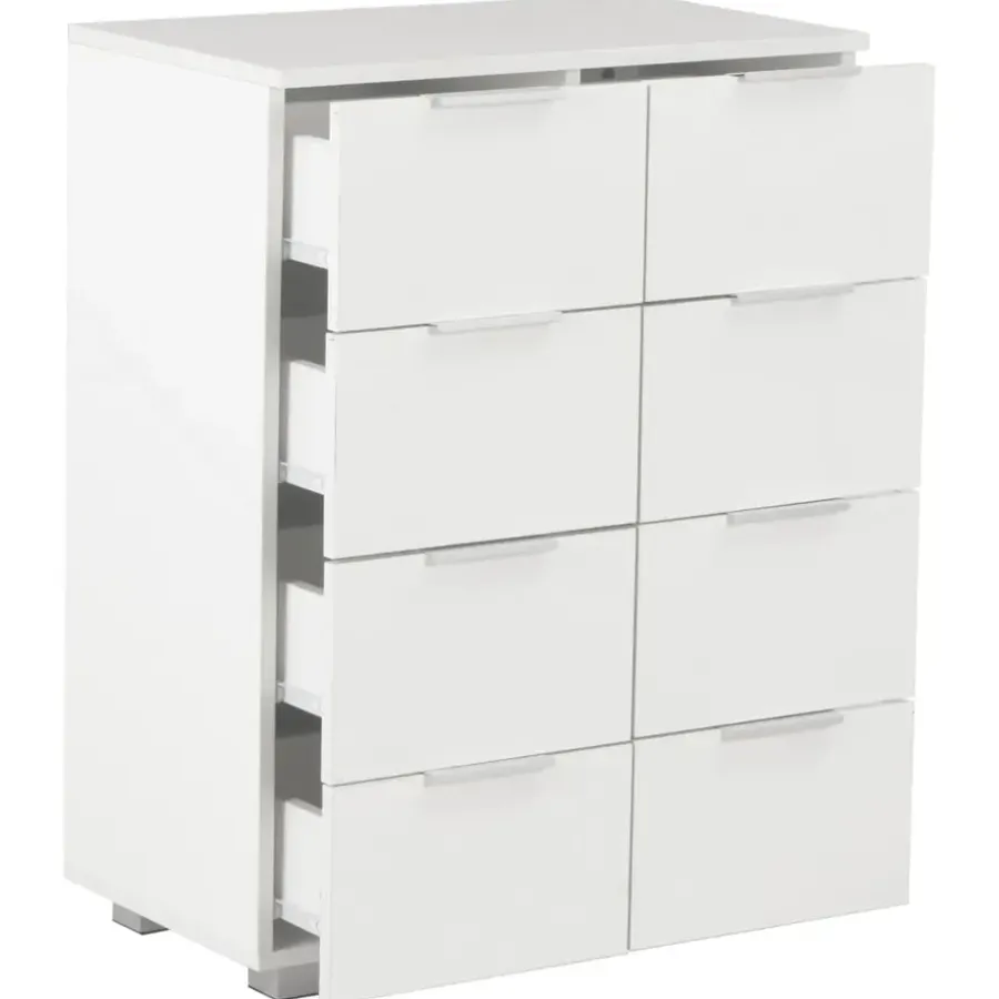 Ladekasten|Ladekasten-vidaXL - Dressoir - Wit - Bewerkt hout