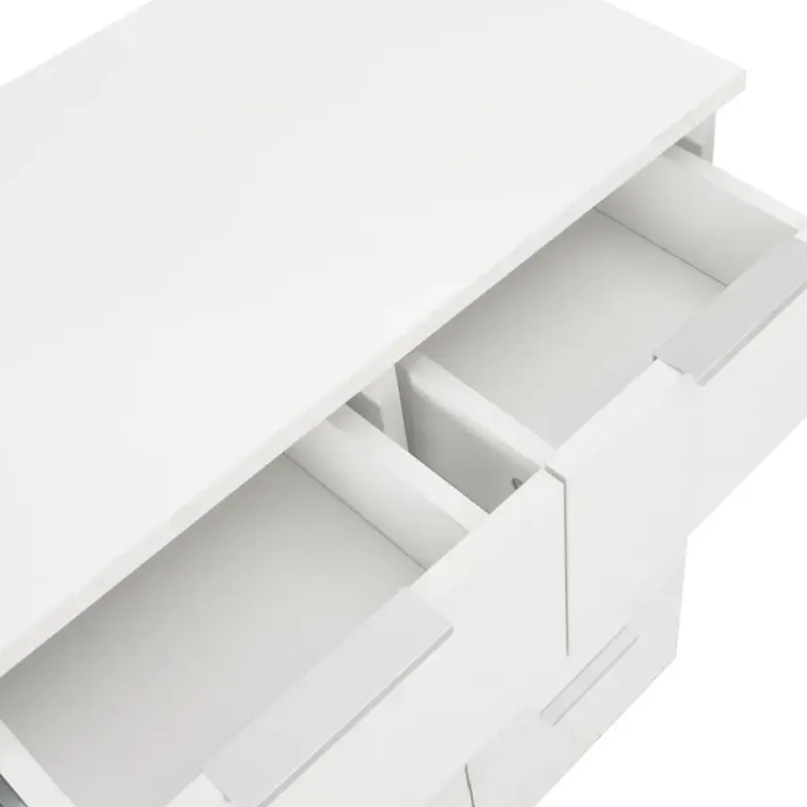 Ladekasten|Ladekasten-vidaXL - Dressoir - Wit - Bewerkt hout