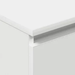 vidaXL - Dressoir - Wit - Bewerkt hout