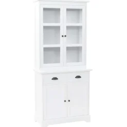Buffetkasten-vidaXL - Dressoir - Wit - Grenenhout