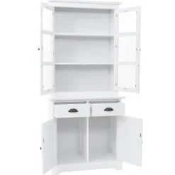 Buffetkasten-vidaXL - Dressoir - Wit - Grenenhout