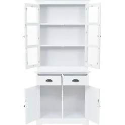 Buffetkasten-vidaXL - Dressoir - Wit - Grenenhout