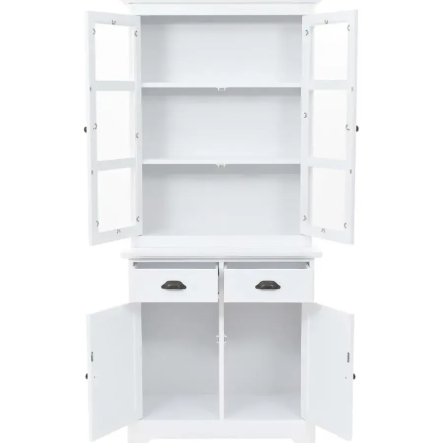 Buffetkasten-vidaXL - Dressoir - Wit - Grenenhout