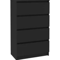 Ladekasten|Ladekasten-vidaXL - Dressoir - Zwart - Bewerkt hout