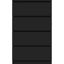 Ladekasten|Ladekasten-vidaXL - Dressoir - Zwart - Bewerkt hout