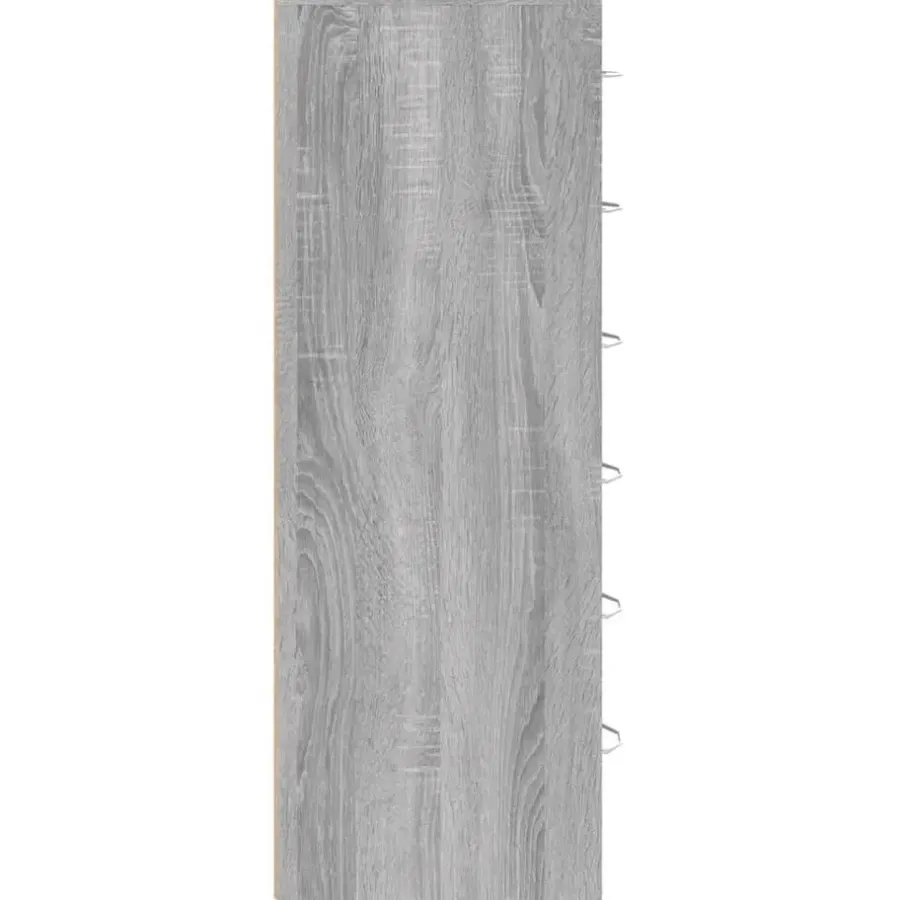 vidaXL - Dressoir met 6 lades - Grijs sonoma eiken - Bewerkt hout - 50x34x96 cm
