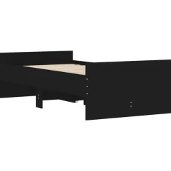 vidaXL - Eenpersoonsbed met lades - Zwart - 90x200 cm