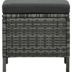 vidaXL - Eethoek - Grijs - Poly rattan