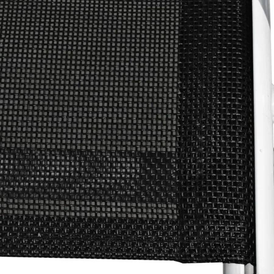 Bistro- & Balkonsets-vidaXL - Eethoek Voor Buiten - Zwart - Staal - 3 stuks