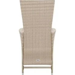 Tuinsets-vidaXL - Eethoek Voor Buiten - Beige - Poly rattan - 150 cm tafellengte
