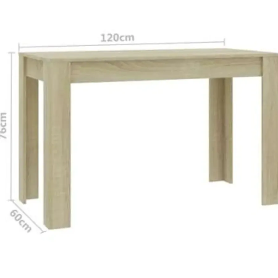 Rechthoekige Eettafels|Houten Eettafels-vidaXL - Eettafel - Bruin - Bewerkt hout
