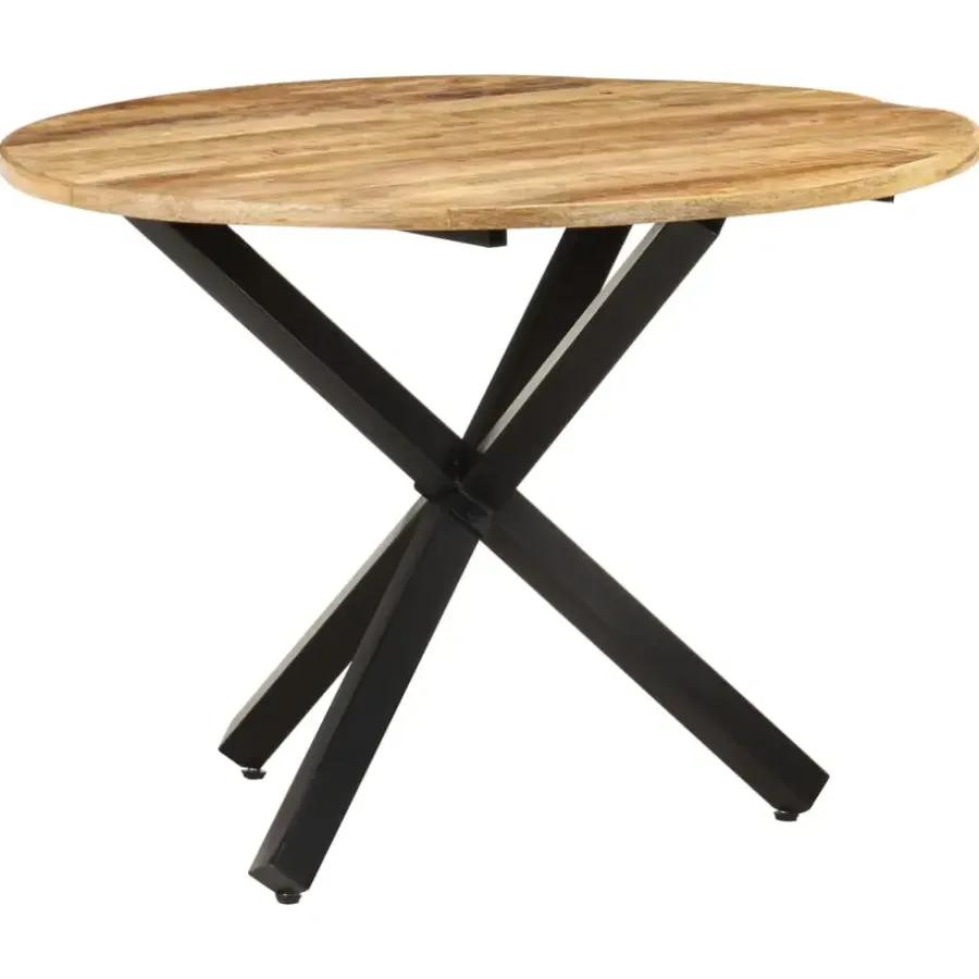 vidaXL - Eettafel - Bruin - Hout - Ø 100 x 75 cm
