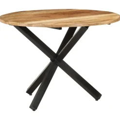 vidaXL - Eettafel - Bruin - Hout - Ø 100 x 75 cm
