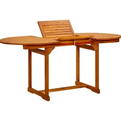 Tuintafels-vidaXL - Eettafel - Bruin - Acaciahout - 170 x 80 x 75 cm
