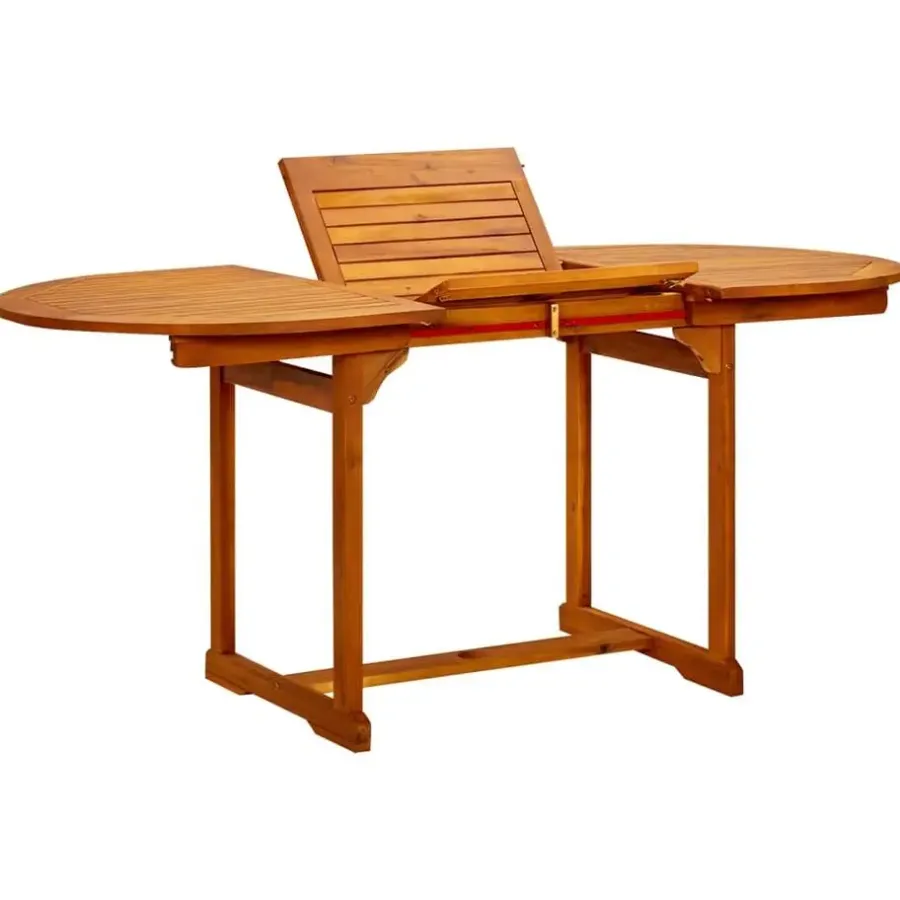 Tuintafels-vidaXL - Eettafel - Bruin - Acaciahout - 170 x 80 x 75 cm