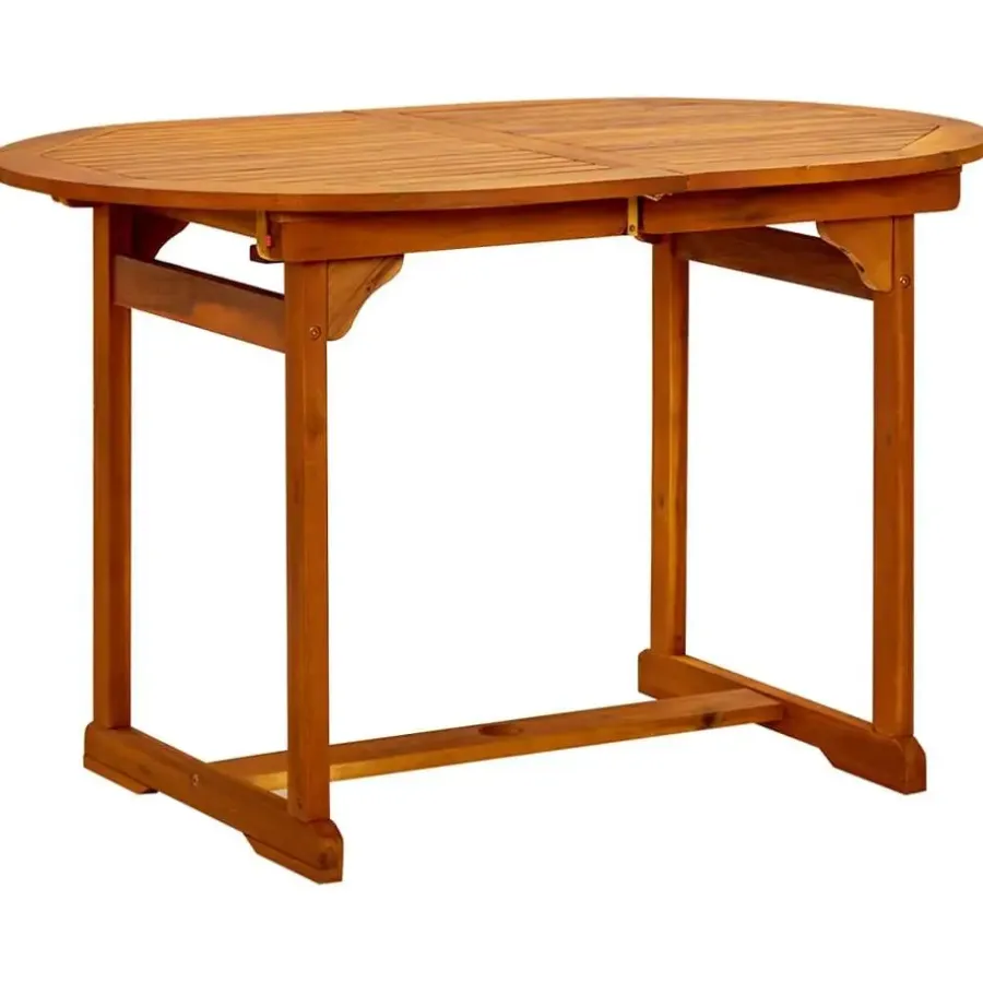 Tuintafels-vidaXL - Eettafel - Bruin - Acaciahout - 170 x 80 x 75 cm