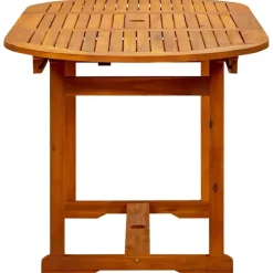 Tuintafels-vidaXL - Eettafel - Bruin - Acaciahout - 170 x 80 x 75 cm
