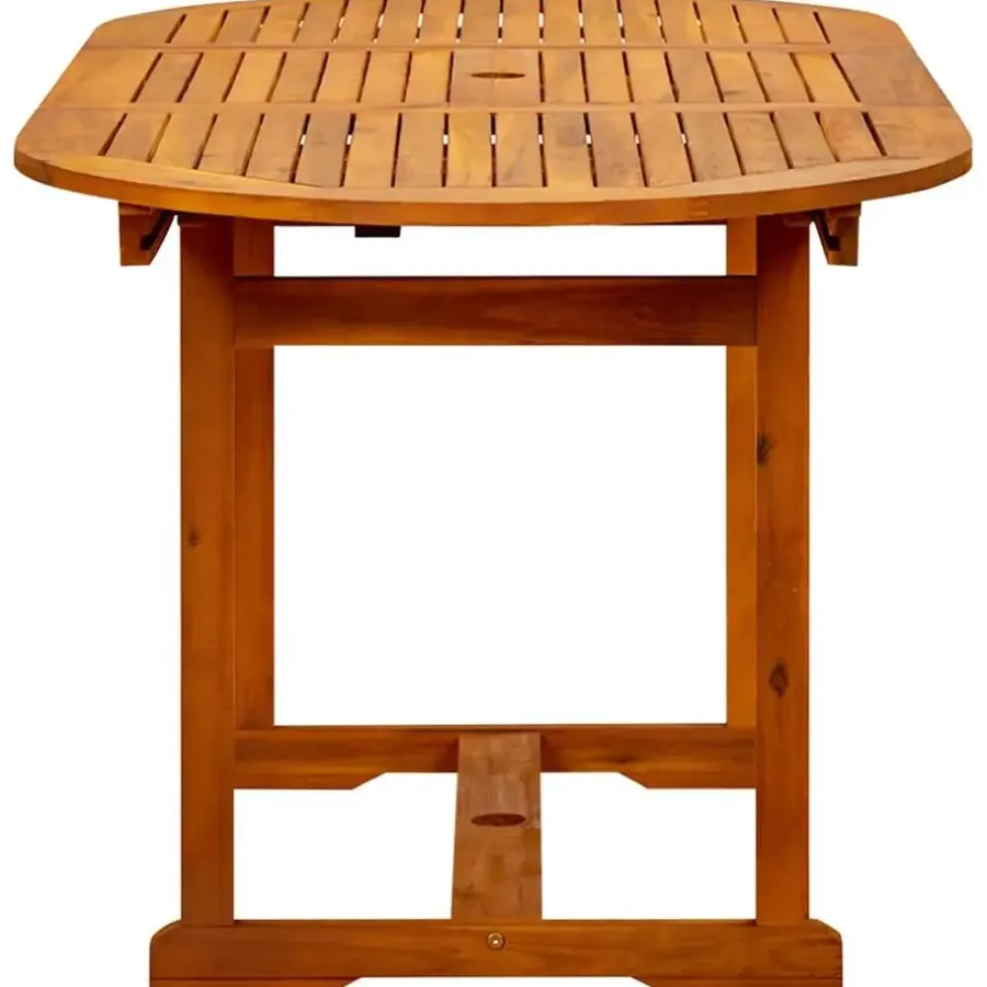 Tuintafels-vidaXL - Eettafel - Bruin - Acaciahout - 170 x 80 x 75 cm