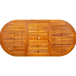 Tuintafels-vidaXL - Eettafel - Bruin - Acaciahout - 170 x 80 x 75 cm