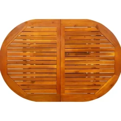 Tuintafels-vidaXL - Eettafel - Bruin - Acaciahout - 170 x 80 x 75 cm
