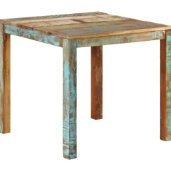 Houten Eettafels-vidaXL - Eettafel - Multikleur - Hout - 82 x 80 x 76 cm