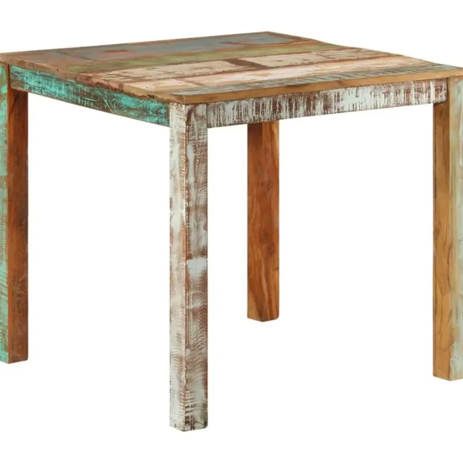 Houten Eettafels-vidaXL - Eettafel - Multikleur - Hout - 82 x 80 x 76 cm