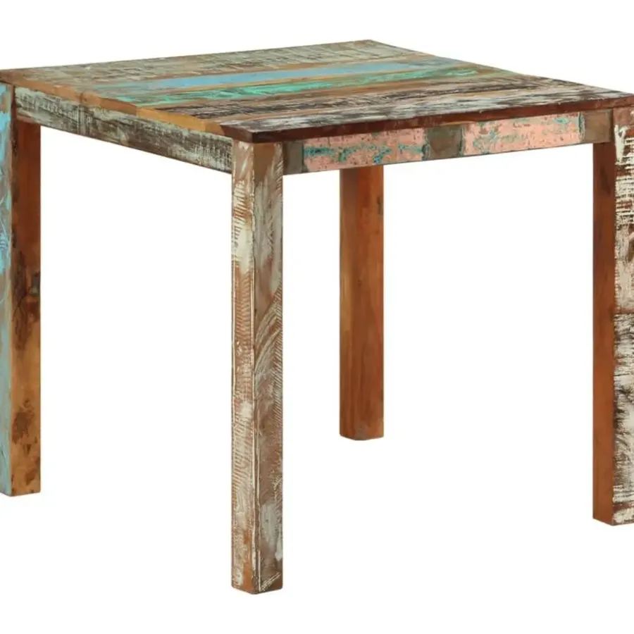 Houten Eettafels-vidaXL - Eettafel - Multikleur - Hout - 82 x 80 x 76 cm