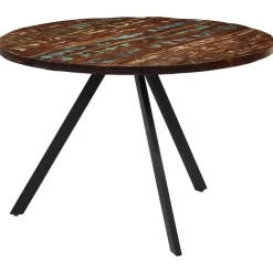 Houten Eettafels|Ronde Eettafels-vidaXL - Eettafel - Multikleur - Hout