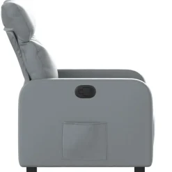 vidaXL - Fauteuil - Grijs - Kunstleer