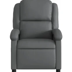 vidaXL - Fauteuil - Grijs - Kunstleer