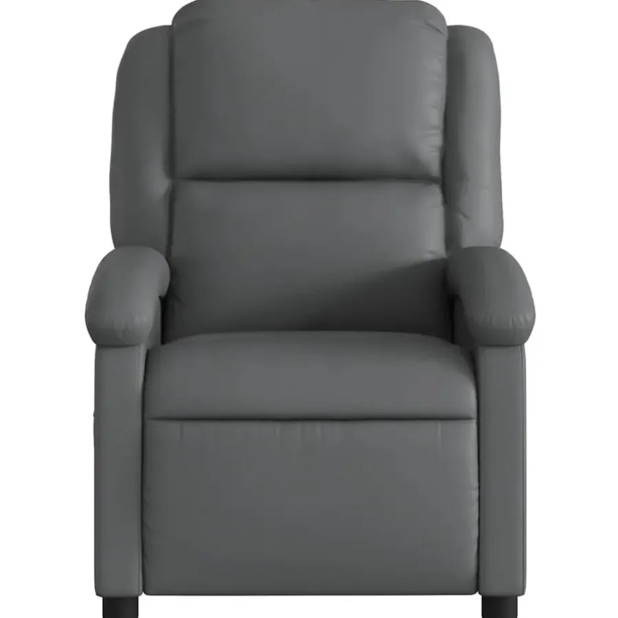 vidaXL - Fauteuil - Grijs - Kunstleer