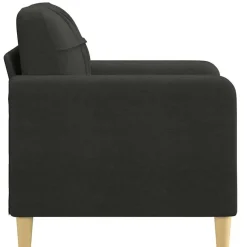 Fauteuils-vidaXL - Fauteuil - Zwart - Stof - 60 cm