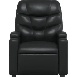 Fauteuils-vidaXL - Fauteuil - Zwart - Kunstleer