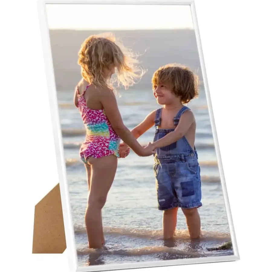 Fotolijsten-vidaXL - Fotolijst - Wit - MDF - 21 x 29.7 cm - 3 stuks
