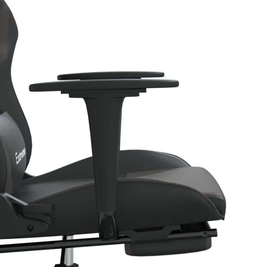 vidaXL - Gamingstoel - Grijs - Kunstleer