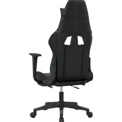 vidaXL - Gamingstoel - Grijs - Kunstleer