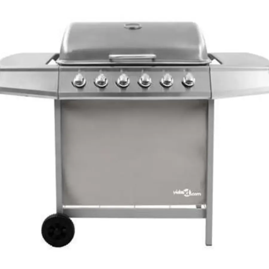Barbecues En Accessoires-vidaXL - Gasbarbecue-grill - Zilver - Staal