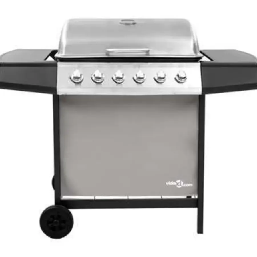Barbecues En Accessoires-vidaXL - Gasbarbecue-grill - Zilver - Staal