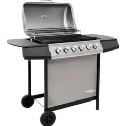 Barbecues En Accessoires-vidaXL - Gasbarbecue-grill - Zilver - Staal
