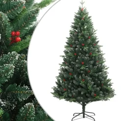 vidaXL - Gescharnierde Kunstkerstboom - Groen - 150 cm