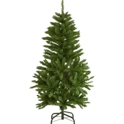 Kerstbomen-vidaXL - Gescharnierde Kunstkerstboom - Groen - 120 cm